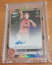 2022-23 Topps Chrome OTE Eli Ellis ORANGE 🏀 REFRACTOR AUTO Serial #d 10/25...