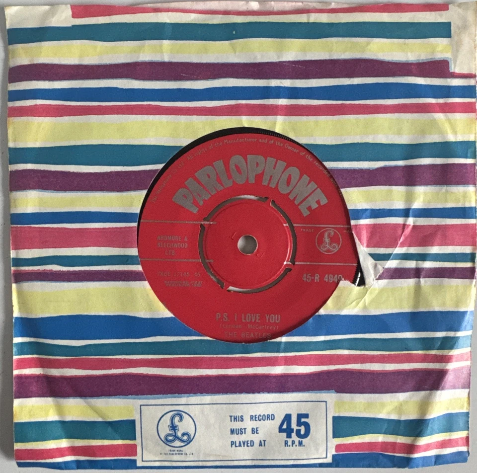 THE BEATLES LOVE ME DO VINYL 7” SINGLE PARLOPHONE UK 1962 FIRST PRESS - Image 2 of 4