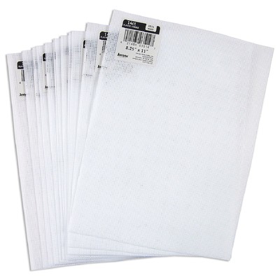 Janlynn Plastik-Stramin 14ct, weiß, 1 Blatt, 20,5x27,5cm