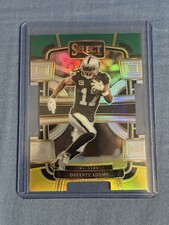 2023 Panini Select - Concourse Davante Adams #59 Green & Yellow Prizm Die-Cut