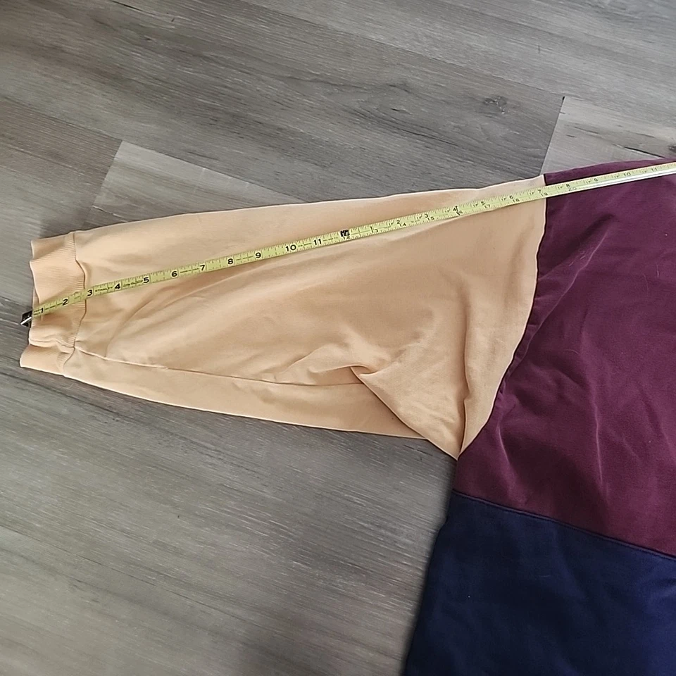 Camisa de rugby vintage de algodón de los 80 4XL colorida en bloques de colores  Foto 3 de 4