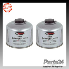 2x Go System PowerSource Butane Propane Threaded Gas Canister - 220g - New
