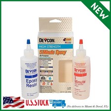 Devcon Epoxy, 5 Minute Epoxy, 4-1/2 Ounce Bottles, 2 Bottles  GLU-720.90