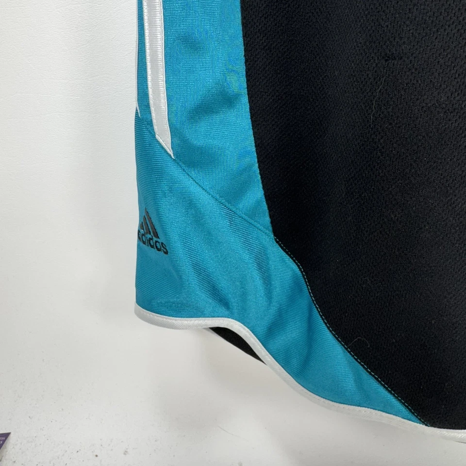 New Orleans Hornets Adidas Basketball Game Shorts Black Lines Men’s Size L - Image 3 of 4