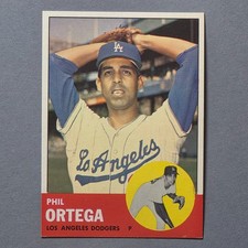 1963 Topps #467 Phil Ortega - Dodgers - Nm-Mt High Grade High Number