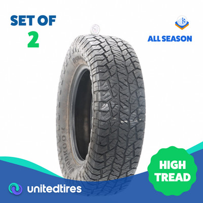Set of (2) Used 255/70R18 Hankook Dynapro AT2 Xtreme 113T - 11/32