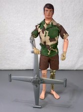 VTG 70s GI Joe Mike Power Atomic Man Figure-Uniform-Hand Helicopter Blade Lot