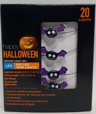 Happy Halloween Indoor Light Set Bat LED Wire Light