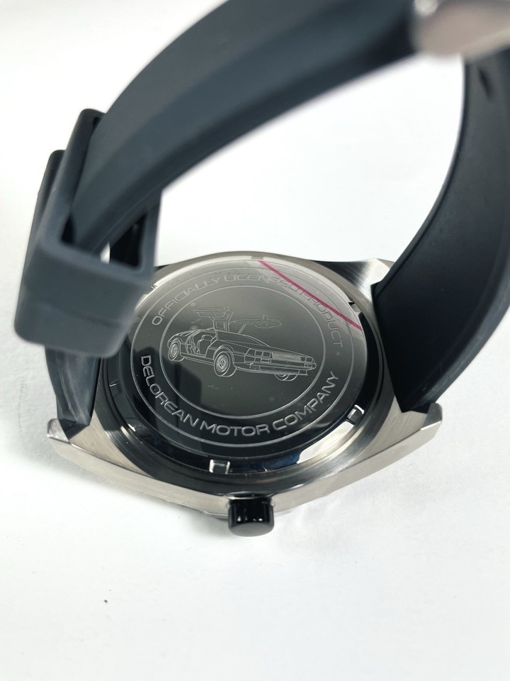 Official DMC DeLorean Live The Dream Advance Quartz Watch Grey Strap ...