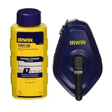 Irwin 1932883 Strait-Line Blue Fast Retrieve Chalk & Reel Set 4 oz. (Pack of 3)