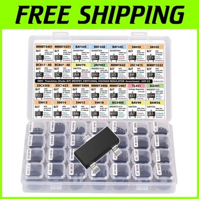 1400 pcs SMD Transistor Diode Voltage Regulator Kit