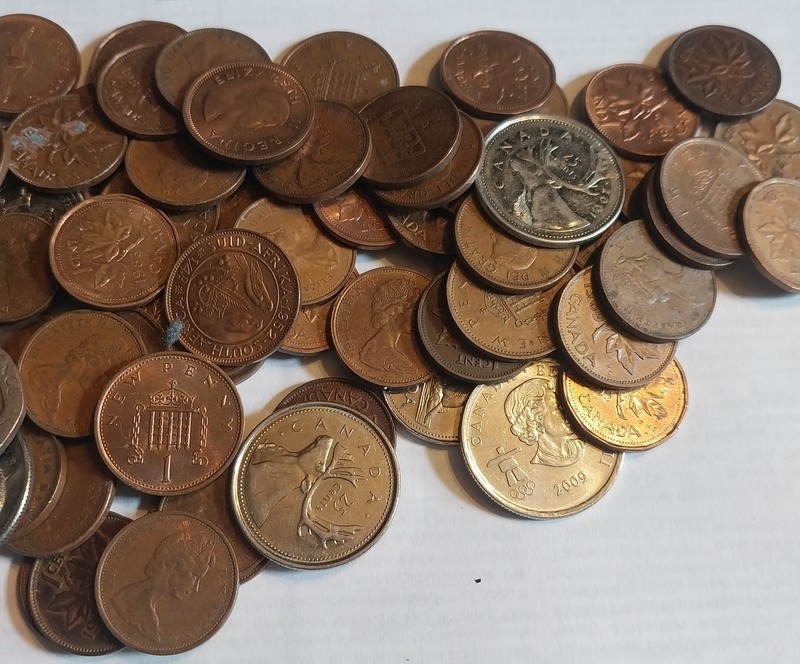 9 OZ. Mix Of Foreign Coins