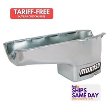 Moroso 20160, One Zinc Steel Sbc Oil Pan Aftermarket High Performance Racing Par