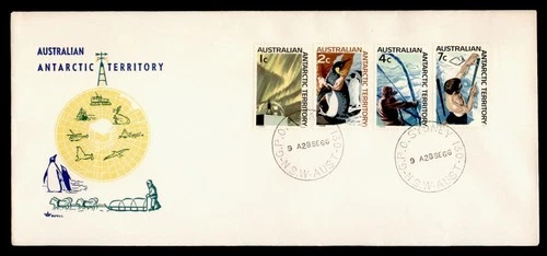 DR WHO 1966 BRITISH ANTARCTIC TERRITORY FDC ROYAL CACHET COMBO R38919