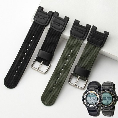 For Casio SGW100 GW-3500B/3000B Notched Nylon Sports Watch Straps Mens Band 
