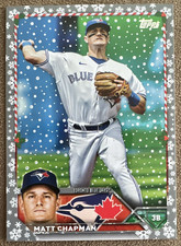 2023 Topps Holiday - Matt Chapman #H82 Metallic Snowflake Toronto Blue Jays Card
