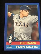 2025 Topps Heritage High Number - Phil Maton #567 Dark Blue Bordered (RC)