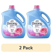 (2 pack) Downy Liquid Fabric Softener, April Fresh Scent, 111 fl oz, 150 Loads