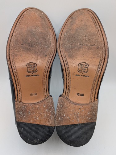 Stacy Adams - Men's - Black Leather Tasselled Loafers - UK Size 9.5 - Picture 5 of 5