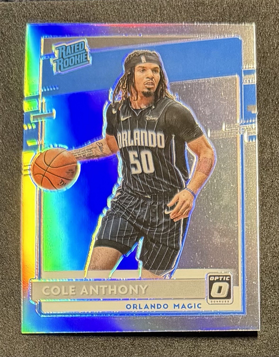 2020-21 Panini Donruss Optic - Rated Rookie Cole Anthony #165 Holo Prizm (RC)