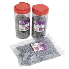 FLAT Cable Clips for Twin & Earth Cables Contractor Tubs 8/9/10mm [1000 Pack]