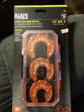 Klein Tools 50048 3-PC Copper Tubing Set Multiple Sizes Copper Tube Cutter NEW