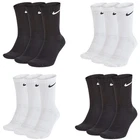 Nike Socks 3 Pairs Pack - Lightweight Crew Mens Womens Sports UK Trainers Socks