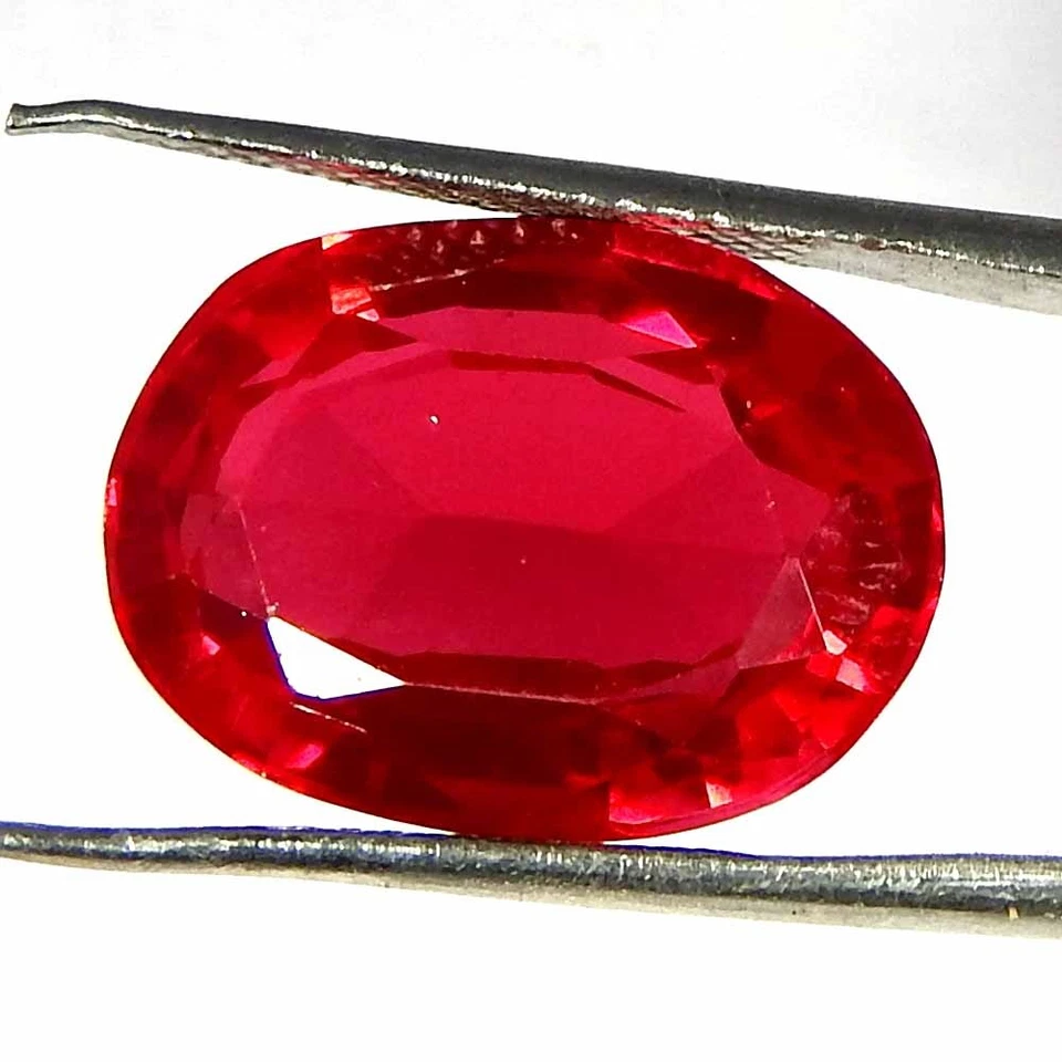 14.00CtsNatural 16x12x6 Imitation Ruby Oval Cut Cabochon Loose Gemstones - Image 2 of 3
