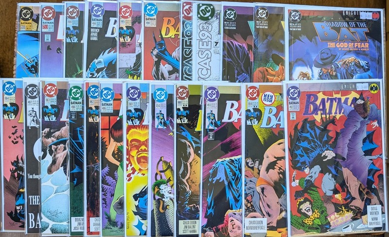 🔑 BATMAN KNIGHTFALL SAGA #1-19 VF/NM DC COMICS COMPLETE Lot of 23 BANE