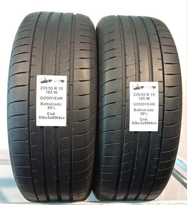 GEBRAUCHTE REIFEN STÜCK 2 GOODYEAR EAGLE F1 ASYMMETRIC 3 235/55 R19 105W ESTIVE