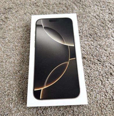 Apple A3084 iPhone 16 Pro Max Natural Titanium 256GB- Empty Box ONLY