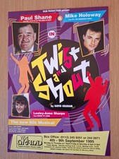 1995 Leeds Grand Theatre Flyer.  Paul Shane, Mike Holoway in Twist & Shout.