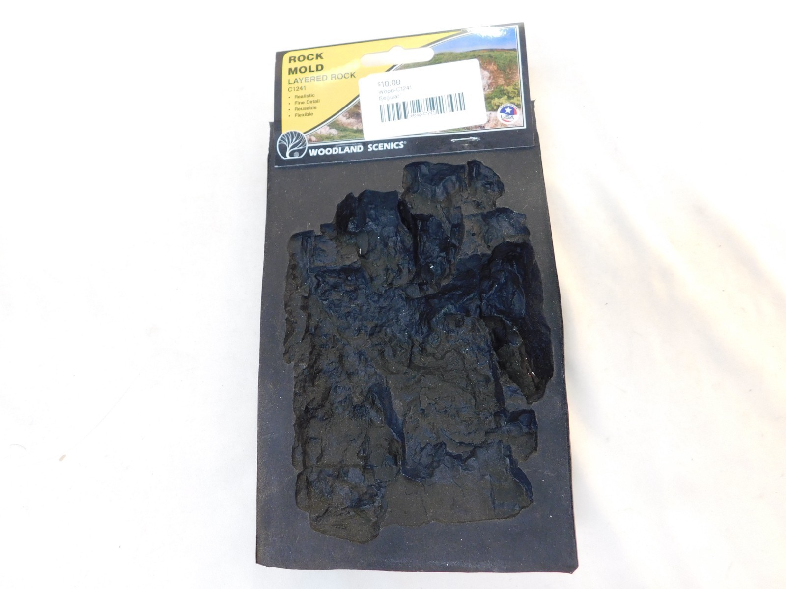 Woodland Scenics C1241 Any Scale Rock Mold, Layered Rock