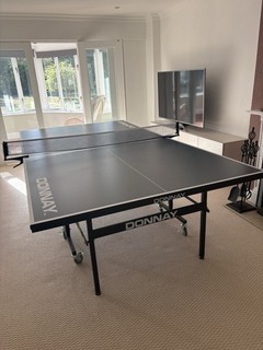 Donnay Folding Indoor Table Tennis Table with Net Ping Pong Table
