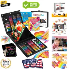 Art Kit, 251-Pack Art Supplies Drawing Kits, Arts and Crafts Gifts Box for Ki...