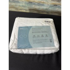 Sioloc Duvet Cover Set King White New Seersucker Textured 3pc Microfiber Bedding