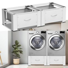Waschmaschinen Untergestell mit Schublade Podest Trockner Waschmaschinenerhöhung