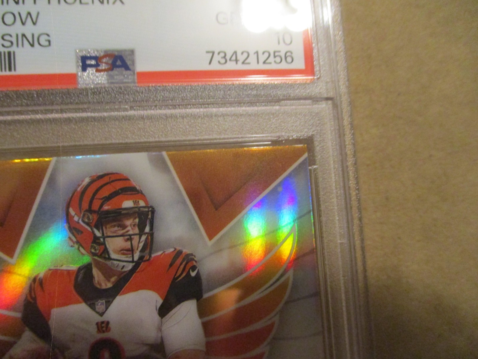 2020 PANINI PHOENIX JOE BURROW ROOKIE RISING #RR-1 ROOKIE RC PSA 10 GEM MINT view 4