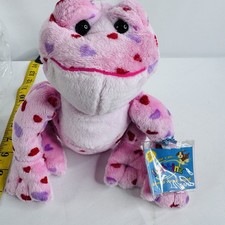 Webkinz Pink Love Frog Valentines Hearts HM144 Sealed Code 9" NWT Retired