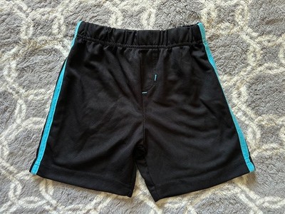 Boy's Sz 4T Marvel Black Athletic Shorts Blue Trim