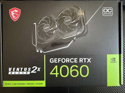 GeForce RTX 4060 VENTUS 2X BLACK 8G 8GB GDDR6 Graphics Card (G4060V2XB8C)