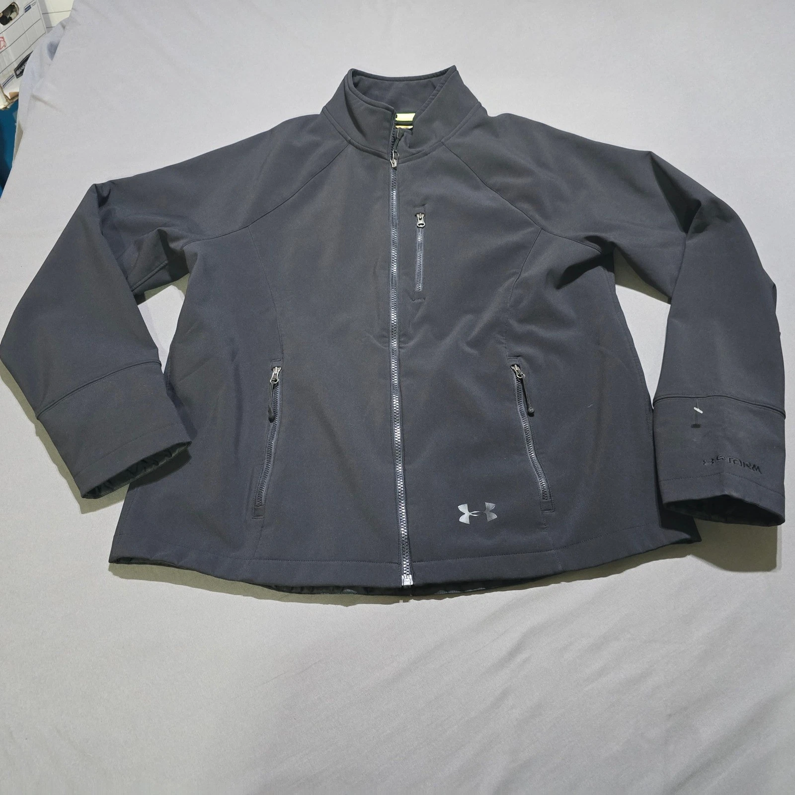 Under Armour Storm Soft Shell jacket Mens XL Black UA Full Zip 1232001
