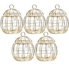 5 Pcs Wedding Candy Box Small Bird Cage for Candies Gift Boxes with Lids
