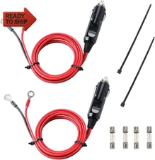 12V 24V Heavy Duty 16 AWG 15A 20A Male Plug Cigarette Lighter Adapter P