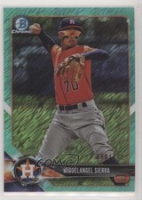 2018 Bowman Chrome Prospects Aqua Shimmer Refractor /125 Miguelangel Sierra s3g