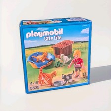 *Playmobil City Life 5535: Enfant Avec Chats/ Boîte Neuve Et Scellée
