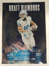 2025 ABSOLUTE AMON-RA ST BROWN DRAFT DIAMONDS FOOTBALL CARD LIONS NFL panini