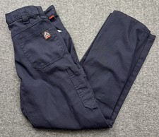 Bulwark FR Cargo Pants Men  s Sz 30x30 Carpenter Blue Workwear PPE Double Knee IQ