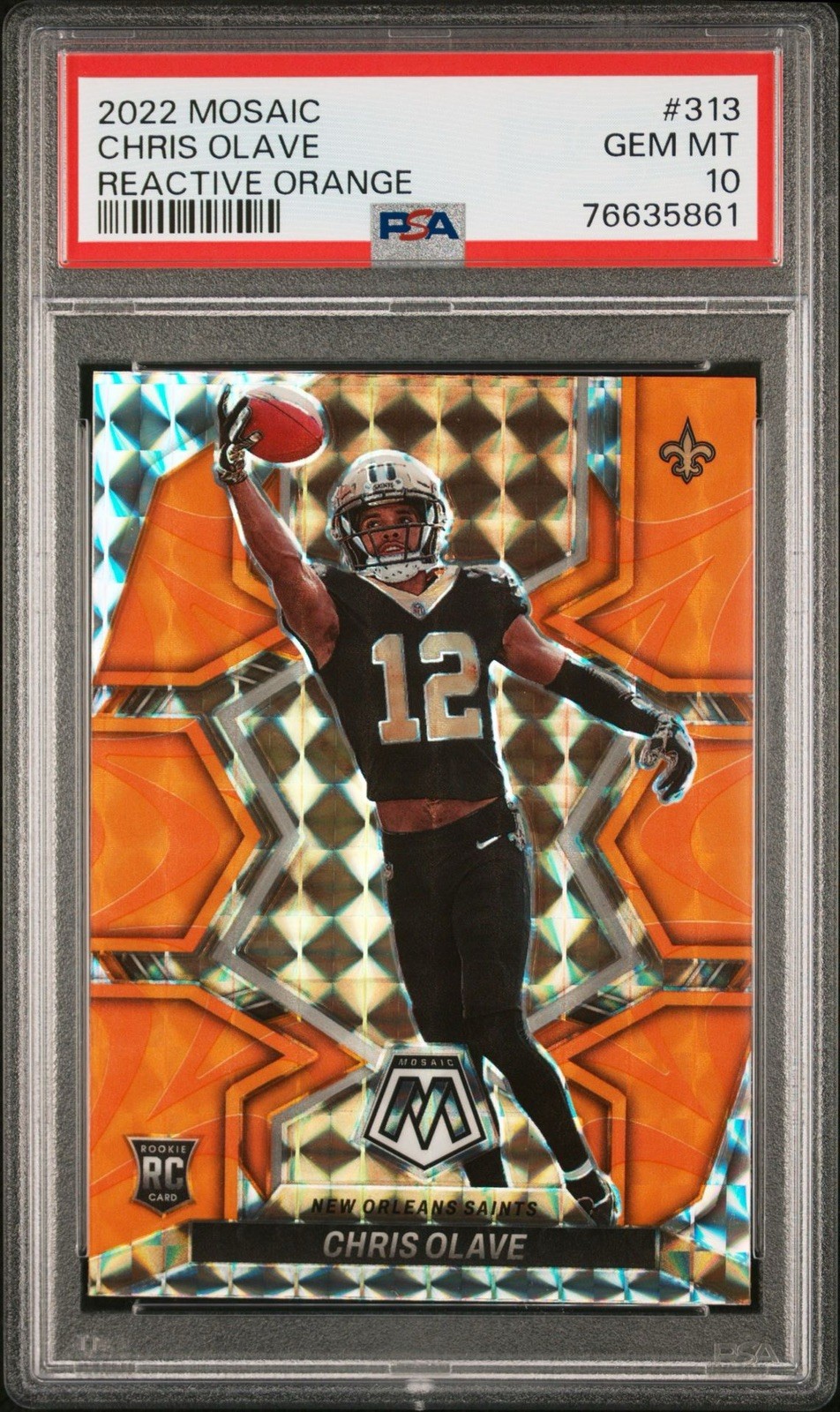 Chris Olave Panini Mosaic #277 Reactive Orange