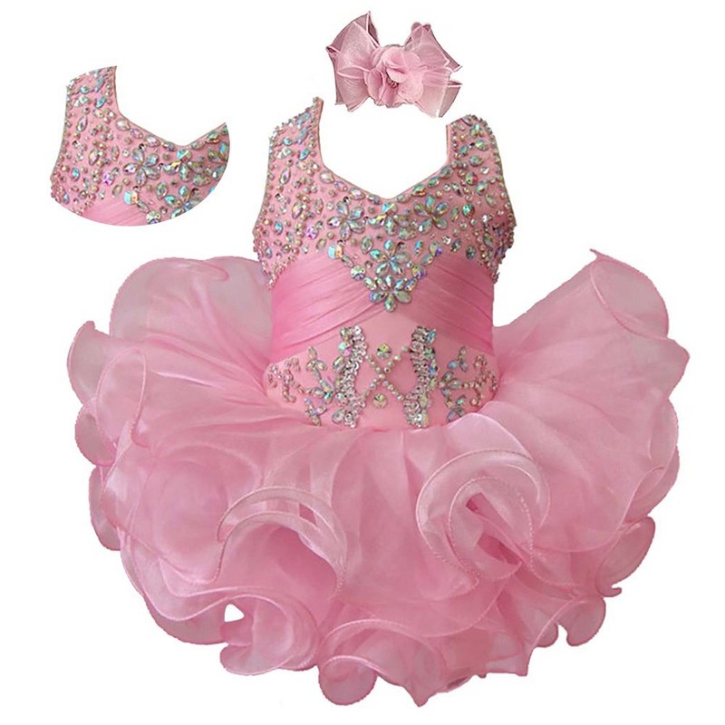 Jenniferwu Baby Girl Pageant Dress Handmade Beaded Dresses 3T